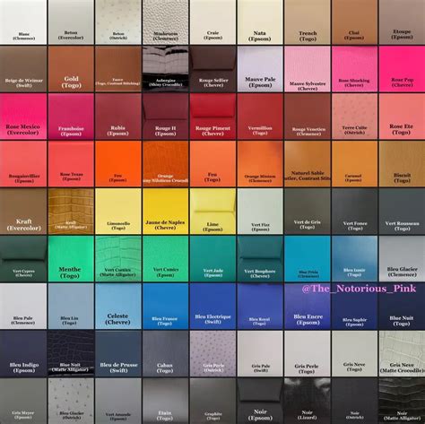 lightest hermes color|hermes leather color chart.